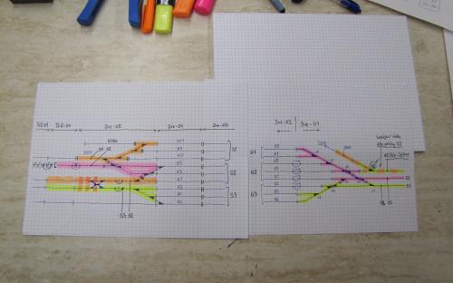 08/2020 - Plány předrátování kolejových obvodů v žst. Světlá