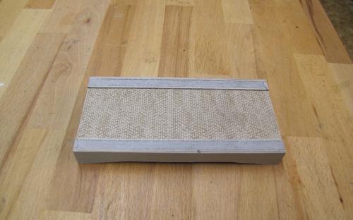 Model silničního nadjezdu z kartonu - pohled shora (Karel T. - 14 let)