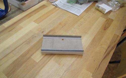 Model silničního nadjezdu z kartonu - pohled shora (Karel T. - 14 let)